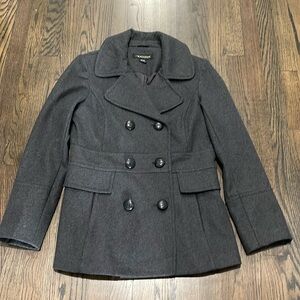 Grey pea coat